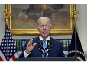 US President Joe Biden speaks in the Roosevelt Room of the White House in Washington, DC, US, on Wednesday, May 17, 2023. Biden expressed confidence that negotiators would reach an agreement to avoid a catastrophic default, seeking to reassure markets before he departs on a trip to Japan.