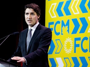 Canada’s Prime Minister Justin Trudeau delivers a keynote address at the Federation of Canadian Municipalities annual conference and trade show in Toronto