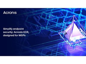 Acronis Simplifies Endpoint Security with New EDR Solution