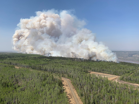 Alberta wildfire burns