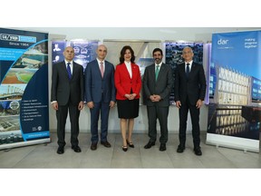 Dar Group Chairman - Talal Shair, Su-Yapı Chairwoman - Sedef Odabaşı Erdoğan, and executives from both firms –