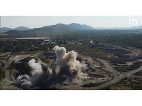 Figure 1: Trigon Metals officially marks the restart of operations at its Kombat mine with a successful first blast at 3:00 pm Namibia time on Tuesday, May 9, 2023