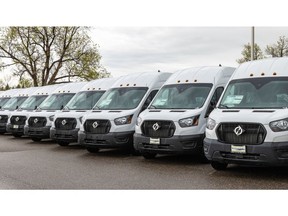 Lightning ZEV3™ vans ordered by Macnab EV Sales Corp. awaiting shipment to Canada
