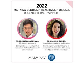 Mary Kay partnered with European Society for Dermatological Research (ESDR) to award inaugural Mary Kay-ESDR Skin Health/Skin Disease Research Grants. Congratulations to our 2022 recipients, Dr. Clarisse Ganier and Dr. Michael Cangkrama, who will each receive $20,000 grants to further their contributions in skin disease research.