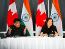 Minister of International Trade, Export Promotion, Small Business and Economic Development Mary Ng host India’s Minister of Commerce and Industry, Consumer Affairs and Food, and Public Distribution and Textiles, Piyush Goyal, in Ottawa on May 8.