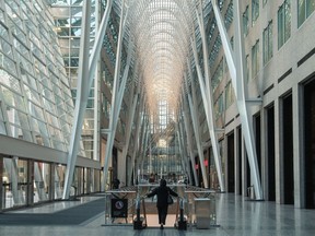 The atrium of the Brookfield Place