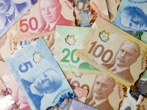 Canadian dollar banknotes