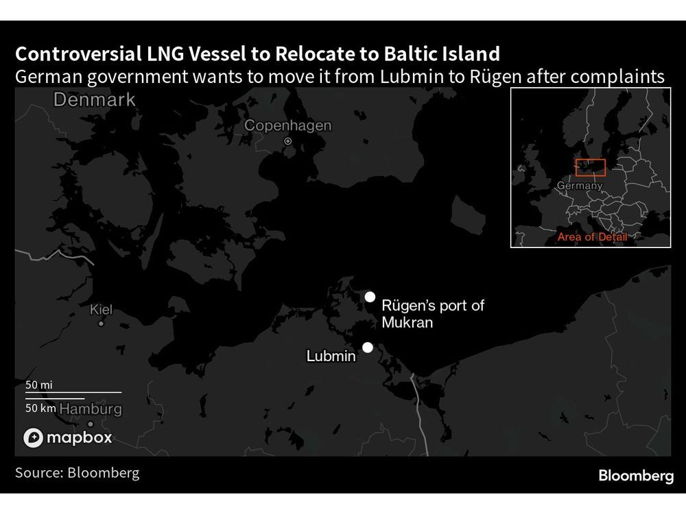 Deutschland verlegt umstrittenen LNG-Tanker auf die Ostseeinsel Rügen