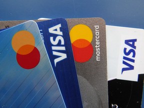 Keep total credit-card purchases to less than 30 per cent of your limit.