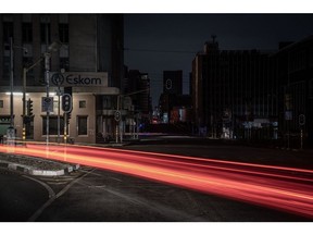 An Eskom office during blackout in Braamfontein, Johannesburg. Source: AFP/Getty Images