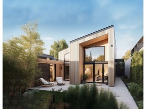 A rendering of a accessory dwelling units suite by Happi Builds