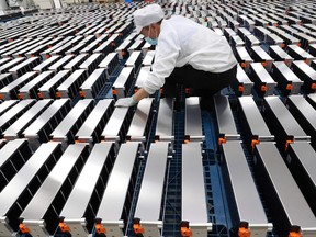 A car battery plant in China.