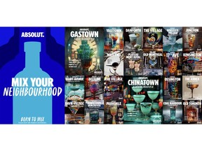Absolut, the World's First Vodka Brand to Create Visual Cocktail Art Using AI, Invites You to 'Mix Your Neighbourhood'