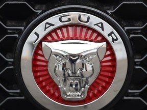 FILE - In this file photo dated Sunday, April 26, 2020, the Jaguar company logo is shown on the grille of an unsold 2020 F-Pace sports-utility vehicle at a Jaguar dealership in Littleton, Colo. Jaguar is recalling more than 6,000 I-Pace electric SUVs in the U.S., Wednesday, May 31, 2023, due to the risk of the high-voltage battery overheating and catching fire. The recall is the latest in a series of electric vehicle battery recalls because of possible fires.