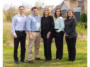 Stonewall Kitchen announced the hiring of a new CEO, while promoting four to the executive team. Pictured (left to right): Chief Operating Officer, Steve Barone; Chief Merchandising Officer, Corey Fogarty; Chief Executive Officer, Carrie McDermott; Chief Marketing Officer, Janine Somers; Chief Sales Officer, Kathy Gilbert.