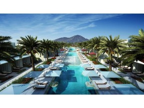 The Ritz-Carlton Resort Pool View of Camelback Mountain