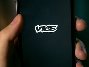 The Vice Media app on an iPhone in 2014.