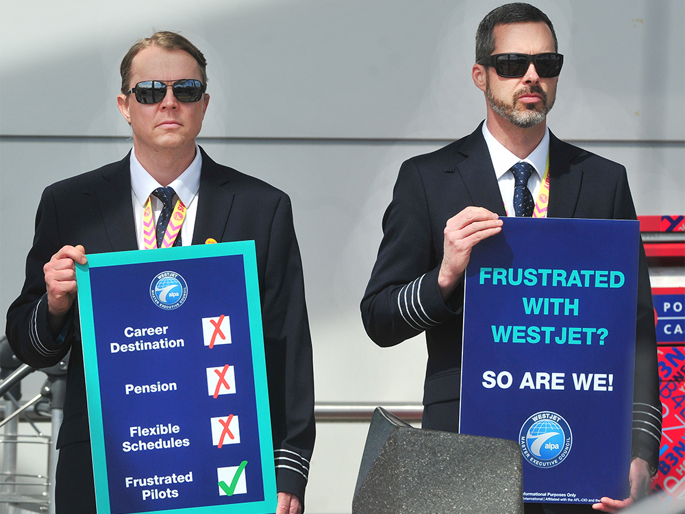 WestJet strike update Financial Post