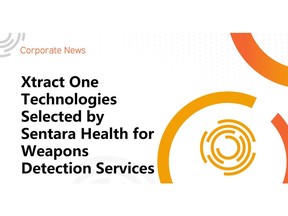 Xtract One Technologies Selected by Sentara Health for Weapons Detection Services
