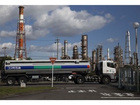 A Cosmo Oil Co. gas tanker in Yokkaichi, Japan. Photographer: Tomohiro Ohsumi/Bloomberg