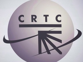 A CRTC logo is shown in Montreal, Monday, Sept. 10, 2012.&ampnbsp;Experts say BCE Inc.'s request that the CRTC waive local news and Canadian programming requirements for its television stations is the latest signal that Canadian journalism is under threat.