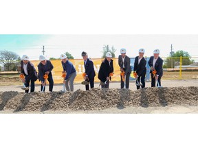 Joseph Mancinelli, Chair, LiUNA Pension Fund of Central and Eastern Canada, led the groundbreaking ceremony alongside LPFCEC trustees and executives, and project partner representatives from Fengate Asset Management and Ingenuity.