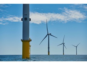 Wind turbines stand on the EDF Blyth Offshore Demonstrator (BOD) wind farm, operated by EDF Energy Renewables Ltd., off the Northumberland coast in Blyth, U.K., on Friday, June 22, 2018. Electricite de France SA Chief Executive Officer Jean-Bernard Levy said it's too risky to invest in large wind power projects without subsidies because swings in electricity prices would endanger returns for developers and their shareholders. Photographer: Matthew Lloyd/Bloomberg