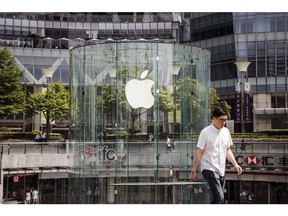 An Apple flagship retail store in Shanghai.