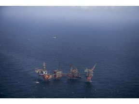 The Maersk Reacher rig, operated by Maersk Drilling Services A/S, stands in the Valhall field in the North Sea off the coast of Stavanger, Norway, on Wednesday, Oct. 9, 2019. The boss of Maersk Drilling is in no rush to make acquisitions because he believes a rout in equity prices for offshore drillers has further to go. Photographer: Carina Johansen/Bloomberg