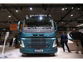 A Volvo AB FM electric truck Photographer: Krisztian Bocsi/Bloomberg