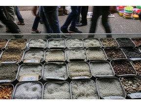 Pulses with price tags on display at a grocery store in Mumbai, India, on Saturday, Jan. 7, 2023. India is scheduled to release consumer price index (CPI) figures on Jan. 12.
