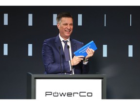 Thomas Schmall, head of technology at Volkwagen AG, speaks during an event at the construction site of the PowerCo Gigafactory in the Sagunto district of Valencia, Spain, on Friday, March 17, 2023. Volkswagen Group is formalizing its biggest shift and commitment to electric vehicles by investing 20 billion euros ($20.5 billion) into PowerCo, its new battery company. Photographer: Angel Garcia/Bloomberg