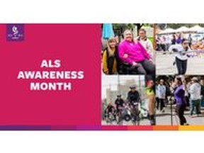 On June 1 the ALS Society of Canada recognizes the start of ALS Awareness Month across the country. Join us as we raise awareness for amyotrophic lateral sclerosis (ALS).