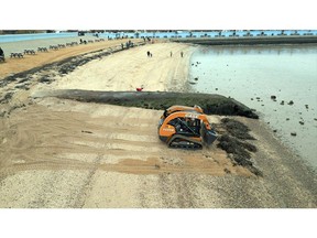 CNH Industrial brand Case Construction Equipment helps clean up Europe's beaches