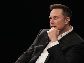 Elon Musk, billionaire and chief executive officer of Tesla, at the Viva Tech fair in Paris.