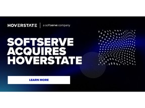 SoftServe, a global IT consulting firm, has announced acquiring Hoverstate, a full-service digital agency specializing in mobile and web-based solutions.