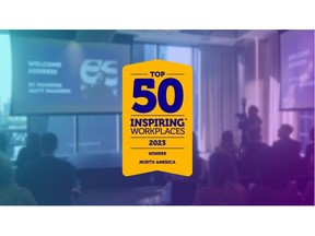 iQmetrix was ranked in joint 26th place in the overall top 50 rankings for the Inspiring Workplaces awards, announced June 7 in Chicago. Image: iQmetrix