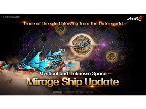 Wemade's blockbuster MMORPG MIR4 revealed a new area, Mirage Ship, on June 13th