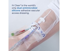 Covalon's IV Clear® is the world's only dual antimicrobial silicone adhesive vascular access dressing.