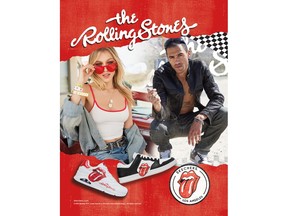 The new Skechers x The Rolling Stones sneaker collection pairs the band's legendary logo with the footwear brand's signature comfort technologies.
