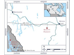 Figure 1: Location of Silvertip Project