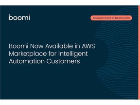 Boomi Now Available in AWS Marketplace for Intelligent Automation Customers
