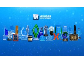 Mouser has received more than 30 top business awards from its manufacturer partners for exemplary performance during 2022.
