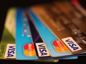Credit card balances for businesses rose by 15 per cent and lines of credit increased 11 per cent.