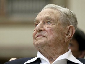 FILE - George Soros, founder and chairman of the Open Society Foundations, attends the Joseph A. Schumpeter Award ceremony in Vienna, Austria, June 21, 2019. The billionaire investor turned philanthropist is ceding control of his $25 billion empire to a younger son, Alexander Soros, according to an exclusive interview with The Wall Street Journal published online Sunday, June 11, 2023.