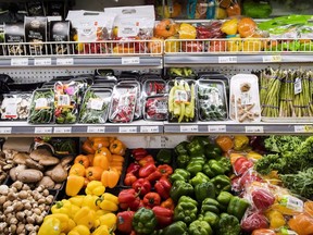 Produce is shown in a grocery store in Toronto on Friday, Nov. 30, 2018. Canada's competition watchdog is expected to release a study today examining whether the highly concentrated grocery sector is contributing to rising food costs.