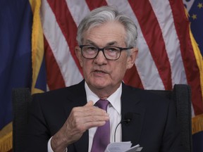 Federal Reserve Chairman Jerome Powell speaks at the Thomas Laubach Research Conference in Washington, DC.