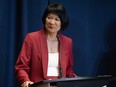 Toronto mayoral candidate Olivia Chow takes part in a debate in Scarborough, Ont.