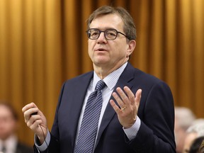 Minister of Natural Resources Jonathan Wilkinson during Question Period in the House of Commons on Parliament Hill in Ottawa.