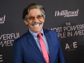 FILE - Geraldo Rivera attends The Hollywood Reporter's annual Most Powerful People in Media issue celebration on May 17, 2022, in New York. Rivera says he's quitting as one of the lonely liberal voices on Fox News Channel's political combat show "The Five." Rivera, who turns 80 next month, said that a growing tension on the show made it no longer worth it.